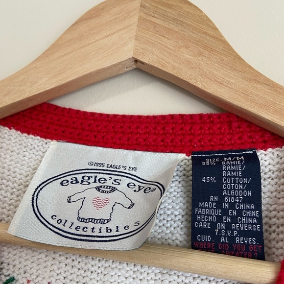 Eagle's Eye Festive Watermelon Knit Vest Vintage 4th of July - Picture 2 of 10